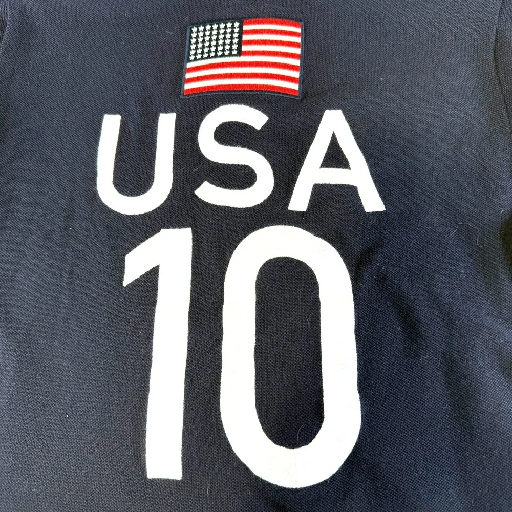 Ralph Lauren USA Olympic Team‎ Polo Shirt Women's Large Big Pony 2010 Vancouver